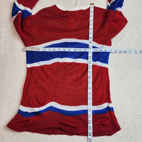 Vintage 70s Cooper Montreal Canadiens NHL Hockey Hockey Shirt Mens XS - Picture 7 of 9